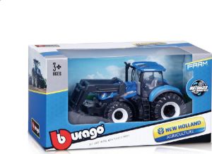 BBURAGO ΤΡΑΚΤΕΡ AGRICULTURE FARM TRACKTOR WITH FROND LOADER BLUE ΓΙΑ 3+ ΕΤΩΝ 18-31630
