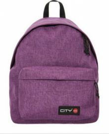 LYC SAC CITY THE DROP MELANGE SWEET VIOLET ΣΧΟΛΙΚΗ ΤΣΑΝΤΑ ΣΕ ΜΩΒ ΧΡΩΜΑ 