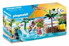  PLAYMOBIL FAMILY FUN ΠΑΙΔΙΚΗ ΠΙΣΙΝΑ ΜΕ ΥΔΡΟΜΑΣΑΖ 70611