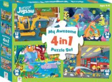 ΠΑΙΔΙΚΟ PUZZLE AWESOME 4 IN 1 120PCS ΓΙΑ 4+ ΕΤΩΝ HINKLER