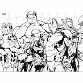  PUZZLE ΧΡΩΜΑΤΙΣΜΟΥ 2 ΟΨΕΩΝ 100ΤΕΜ AVENGERS