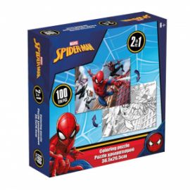  PUZZLE ΧΡΩΜΑΤΙΣΜΟΥ 2 ΟΨΕΩΝ 100ΤΕΜ SPIDERMAN