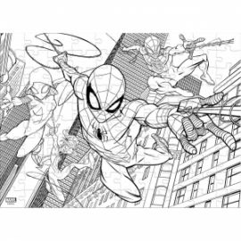  PUZZLE ΧΡΩΜΑΤΙΣΜΟΥ 2 ΟΨΕΩΝ 100ΤΕΜ SPIDERMAN