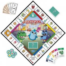  MONOPOLY BOARD GAME JUNIOR LEARN EARN AND GROW F4436