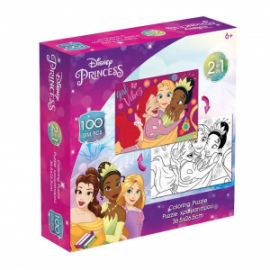  PUZZLE ΧΡΩΜΑΤΙΣΜΟΥ 2 ΟΨΕΩΝ 100ΤΕΜ PRINCESS