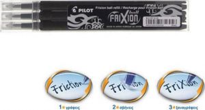PILOT FRIXION ΑΝΤΑΛΛΑΚΤΙΚΟ ΜΕΛΑΝΙ ΓΙΑ ΣΤΥΛΟ ΣΕ ΜΑΥΡΟ ΧΡΩΜΑ 0.7MM 3ΤΜΧ