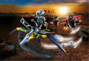 PLAYMOBIL DINO RISE ΠΤΕΡΟΔΑΚΤΥΛΟΣ ΚΑΙ ΜΑΧΗΤΕΣ ΜΕ DRONE 
