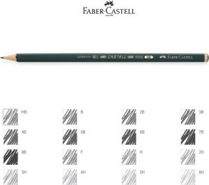 FABER-CASTELL 9000 ΜΟΛΥΒΙ 2B ΠΡΑΣΙΝΟ