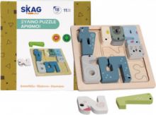 ΞΥΛΙΝΟ ΠΑΙΔΙΚΟ PUZZLE ΣΦΗΝΩΜΑΤΑ 11PCS ΓΙΑ 1.5+ ΕΤΩΝ SKAG  299671