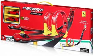 BBURAGO ΠΙΣΤΑ FERRARI DUAL LOOP SET ΜΕ 2 FERRARI ΓΙΑ 3+ ΕΤΩΝ