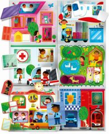 HEADU ΕΚΠΑΙΔΕΥΤΙΚΟ ΠΑΙΧΝΙΔΙ MONTESSORI ΧΑΡΟΥΜΕΝΗ ΠΟΛΗ ΓΙΑ 2-5 ΕΤΩΝ