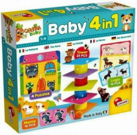 LISCIANI GIOCHI ΕΚΠΑΙΔΕΥΤΙΚΟ ΠΑΙΧΝΙΔΙ BABY 4 IN 1 ΓΙΑ 1-4 ΕΤΩΝ
