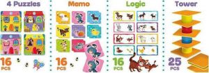 LISCIANI GIOCHI ΕΚΠΑΙΔΕΥΤΙΚΟ ΠΑΙΧΝΙΔΙ BABY 4 IN 1 ΓΙΑ 1-4 ΕΤΩΝ