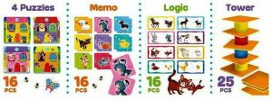 LISCIANI GIOCHI ΕΚΠΑΙΔΕΥΤΙΚΟ ΠΑΙΧΝΙΔΙ BABY 4 IN 1 ΓΙΑ 1-4 ΕΤΩΝ