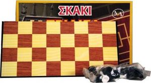 ARGY TOYS ΣΚΑΚΙ / ΝΤΑΜΑ ΑΠΟ ΞΥΛΟ & ΤΡΙΛΙΖΑ ΜΕ ΠΟΥΛΙΑ & ΠΙΟΝΙΑ 45X25CM