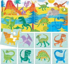 ΠΑΙΔΙΚΟ PUZZLE ΔΕΙΝΟΣΑΥΡΟΙ 32PCS ΓΙΑ 2+ ΕΤΩΝ HEADU