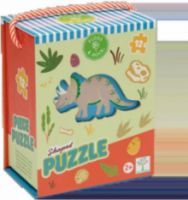  ΠΑΙΔΙΚΟ PUZZLE 12PCS FLOSS & ROCK ΜΕ ΣΧΗΜΑ DINO 52P6274