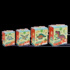  ΠΑΙΔΙΚΟ PUZZLE 12PCS FLOSS & ROCK ΜΕ ΣΧΗΜΑ DINO 52P6274