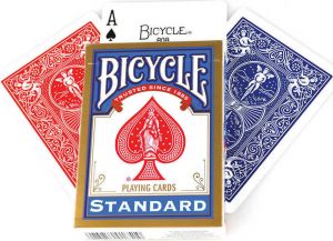 BICYCLE RIDER BACK INTERNATIONAL STANDARD INDEX ΤΡΑΠΟΥΛΑ ΠΛΑΣΤΙΚΟΠΟΙΗΜΕΝΗ ΚΟΚΚΙΝΗ