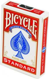 BICYCLE RIDER BACK INTERNATIONAL STANDARD INDEX ΤΡΑΠΟΥΛΑ ΠΛΑΣΤΙΚΟΠΟΙΗΜΕΝΗ ΜΠΛΕ