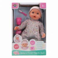 ΚΟΥΚΛΑ ΜΩΡΟ 40 ΕΚ. LUNA TOYS ΔΙΑΔΡΑΣΤΙΚΗ ΜΕ ΔΟΝΤΑΚΙ ΠΟΥ ΜΕΓΑΛΩΝΕΙ