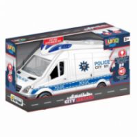 ΟΧΗΜΑ ΒΑΝ ΑΣΤΥΝΟΜΙΑ FRICTION LUNA TOYS 1:14, ΛΕΥΚΟ ΜΕ ΦΩΣ ΚΑΙ ΗΧΟ 30X11,3X17 ΕΚ.