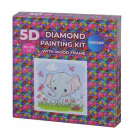 5D CENTRUM DIAMOND PAINTING KIT  ΕΛΕΦΑΝΤΑΚΙ 20Χ20CM