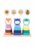 ΞΥΛΙΝΟΙ ΠΥΡΓΟΙ ΣΤΟΙΒΑΞΗΣ ANIMAL TOWERS 15 ΤΕΜΑΧΙΩΝ MILAN