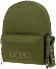 POLO ORIGINAL SCARF ΣΧΟΛΙΚΗ ΤΣΑΝΤΑ ΠΛΑΤΗΣ ΣΕ ΠΡΑΣΙΝΟ ΧΡΩΜΑ