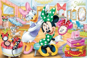 ΠΑΙΔΙΚΟ PUZZLE MINNIE IN BEAUTY PARLOUS 100PCS ΓΙΑ 5+ ΕΤΩΝ TREFL