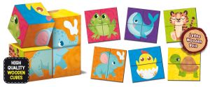 LISCIANI GIOCHI ΕΚΠΑΙΔΕΥΤΙΚΟ ΠΑΙΧΝΙΔΙ MONTESSORI CUBES AND PUZZLE ΑΠΟ ΞΥΛΟ ΓΙΑ 1-4 ΕΤΩΝ