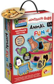 LISCIANI GIOCHI ΕΚΠΑΙΔΕΥΤΙΚΟ ΠΑΙΧΝΙΔΙ MONTESSORI ANIMAL FUN ΑΠΟ ΞΥΛΟ ΓΙΑ 1-4 ΕΤΩΝ ΚΩΔ.96893