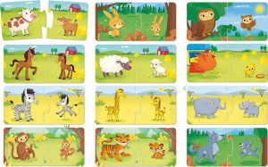 ΠΑΙΔΙΚΟ PUZZLE CAROTINA BABY LOGIC MUM PUPPY 24PCS LISCIANI GIOCHI