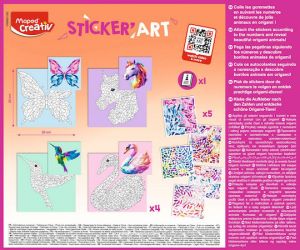 CREATIVE STICKER ART ORIGAMI ANIMALS 906913