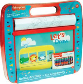 FISHER PRICE ROLLING ART DESK ΣΕΤ ΖΩΓΡΑΦΙΚΗΣ ΣΕ ΒΑΛΙΤΣΑΚΙ