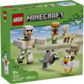  LEGO MINECRAFT DESERT ATTACK WITH CHICKEN JOCKEY  428ΤΜΧ 21592 