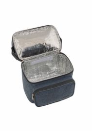 POLO DOUBLE COOLER ΙΣΟΘΕΡΜΙΚΟ ΤΣΑΝΤΑΚΙ ΦΑΓΗΤΟΥ ΩΜΟΥ ΜΠΛΕ Μ27 X Π17 X Υ30CM