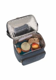 POLO DOUBLE COOLER ΙΣΟΘΕΡΜΙΚΟ ΤΣΑΝΤΑΚΙ ΦΑΓΗΤΟΥ ΩΜΟΥ ΜΠΛΕ Μ27 X Π17 X Υ30CM