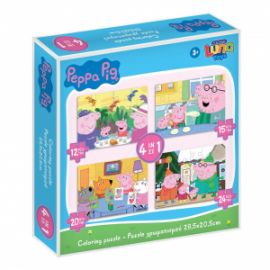  PUZZLE 4ΣΕ1 12/15/20/24ΤΕΜ 28Χ6Χ27,5ΕΚ PEPPA PIG