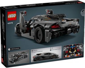 LEGO TECHNIC KOENIGSEGG JESKO ABSOLUT GREY HYPERCAR ΓΙΑ 10+ ΕΤΩΝ 801ΤΜΧ 42173 