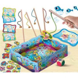 LISCIANI GIOCHI ΕΚΠΑΙΔΕΥΤΙΚΟ ΠΑΙΧΝΙΔΙ MONTESSORI FISH FUN ΑΠΟ ΞΥΛΟ ΓΙΑ 3+ ΕΤΩΝ ΚΩΔ.98354