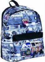 NO FEAR HIPPIE BUS ΣΧΟΛΙΚΗ ΤΣΑΝΤΑ ΠΛΑΤΗΣ ΓΥΜΝΑΣΙΟΥ - ΛΥΚΕΙΟΥ  347-08034