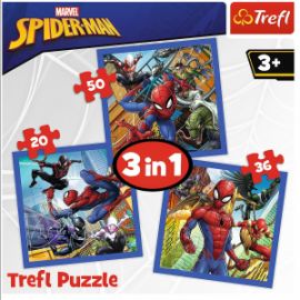 ΠΑΙΔΙΚΟ PUZZLE SPIDERMAN 3 IN 1 (20-36-50 PCS) ΓΙΑ 3+ ΕΤΩΝ TREFL