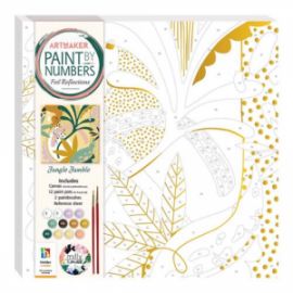  PAINT BY NUMBERS CANVAS 25 X 25 FOIL REFLECTIONS: JUNGLE JUMBLE PN-17
