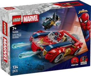  LEGO MARVEL SPIDER-MAN CAR VS. VENOMIZED WOLVERINE ΓΙΑ 7+ ΕΤΩΝ 134ΤΜΧ 76336 