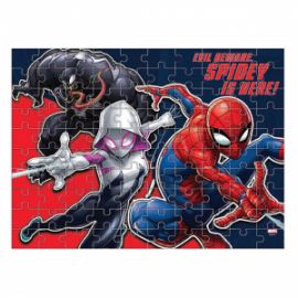 ΠΑΖΛ ΧΡΩΜΑΤΙΣΜΟΥ 2 ΟΨΕΩΝ SPIDER - MAN LUNA TOYS GLOW IN THE DARK 100ΤΕΜ 48X34ΕΚ.