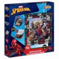 ΠΑΖΛ ΚΟΡΝΙΖΑ SPIDER - MAN LUNA TOYS 2 ΣΕ 1 ΧΡΩΜΑΤΙΣΜΟΥ 2 ΟΨΕΩΝ 64 ΤΜX. 27X27 ΕΚ.