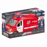ΟΧΗΜΑ ΒΑΝ ΠΥΡΟΣΒΕΣΤΙΚΗ FRICTION LUNA TOYS 1:14 ΜΕ ΦΩΣ ΚΑΙ ΗΧΟ 30X11,3X17 ΕΚ.