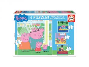 ΠΑΖΛ PROGRESSIVE PUZZLES 6-9-12-16 PEPPA PIG 15918