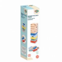 ΠΥΡΓΟΣ ΙΣΟΡΡΟΠΙΑΣ ΞΥΛΙΝΟΣ LUNA TOYS ΜΕ 57 ΤΟΥΒΛΑΚΙΑ